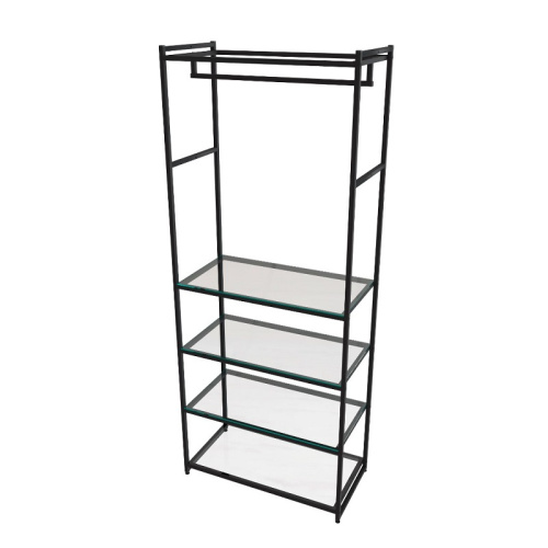 Стеллаж для магазина с полкой из стекла AC2290-19(черн) фото 2