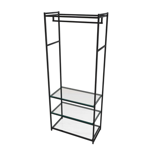 Стеллаж для магазина с полкой из стекла AC2290-17(черн) фото 2