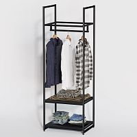 Стеллаж для магазина с черной полкой A1760-09(ч/ч)