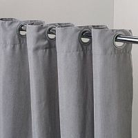 Штора для примерочной с люверсами Н-1К-св.сер