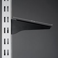 Полкодержатель с регулировкой угла наклона правый Длина: 200 мм Цвет: черный