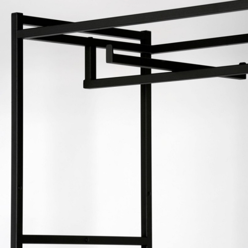 Стеллаж для магазина с полкой из стекла AC22120-05(черн) фото 4