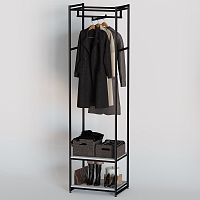 Стеллаж для магазина с белой полкой A2260-08(ч/б)