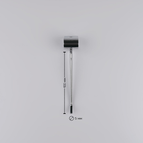 Крючок на овальную трубу L=100 мм, хром, диаметр прутка 6 мм U5002 фото 2 Крючок на овальную трубу L=100 мм, хром, диаметр прутка 6 мм U5002 фото 2