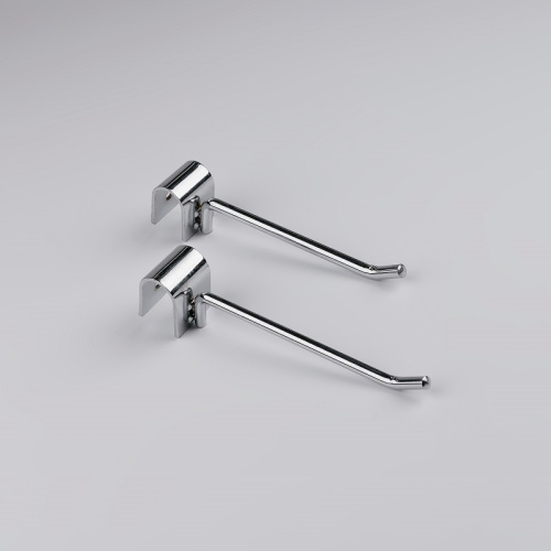 Крючок на овальную трубу L=100 мм, хром, диаметр прутка 6 мм U5002 фото 3 Крючок на овальную трубу L=100 мм, хром, диаметр прутка 6 мм U5002 фото 3