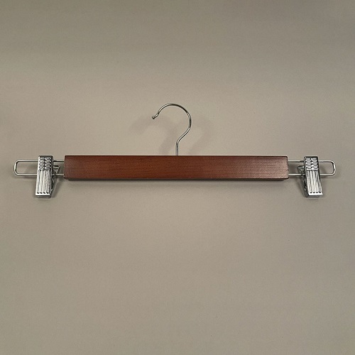 Вешалка деревянная, с зажимами для одежды WS 006(красн)