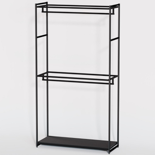 Стеллаж для магазина с черной полкой A22120-04(ч/ч) фото 2