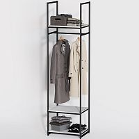 Стеллаж для магазина с белой полкой A2260-14(ч/б)