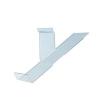 Полка из оргстекла для обуви наклонная, левая (опора мысок) OL-507L