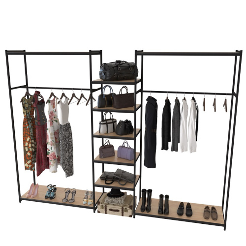 Стеллаж для магазина с полкой цвета дуб сонома K2213(ч/дс)