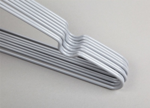 Плечики для одежды обрезиненные A04XL(серебро) фото 3 Плечики для одежды обрезиненные A04XL(серебро) фото 3