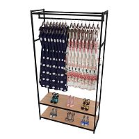 Стеллаж для магазина с полкой цвета дуб сонома A22120-09(ч/дс)