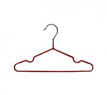 Вешалка-плечики для одежды обрезиненная Длина: 405 мм Цвет: красный