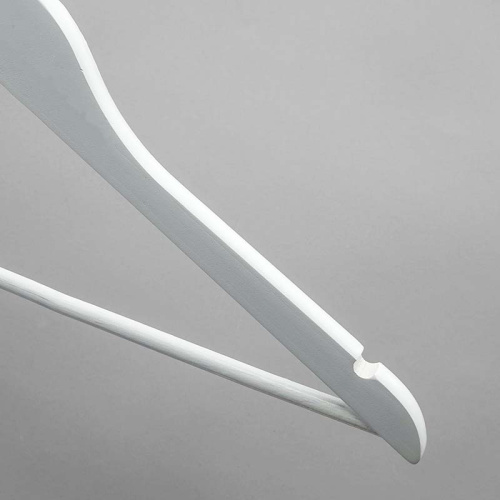 Плечики из дерева с перекладиной C30N/1-К(бел/зол) фото 2 Плечики из дерева с перекладиной C30N/1-К(бел/зол) фото 2