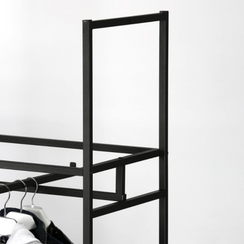 Стеллаж для магазина с полкой из стекла AС22120-06(черн) фото 5