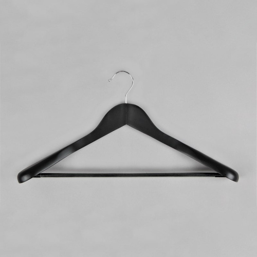 Вешалка-плечики для одежды деревянная C30-5D(черн)