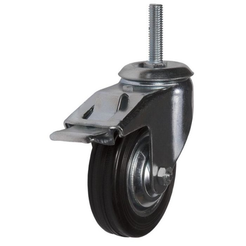 Колесная опора промышленная поворотная болтовое крепление с тормозом 75 мм SCtb93-10 Колесная опора промышленная поворотная болтовое крепление с тормозом 75 мм SCtb93-10
