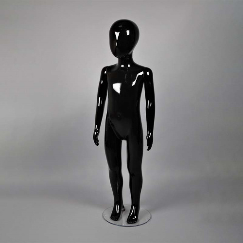 Манекен детский абстрактный в полный рост BAM-1(черн гл)
