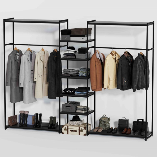 Стеллаж для магазина с черной полкой K2213(ч/ч)