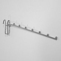 Крючок для решетки хромированный, длина 250 мм, 7 шариков 220014