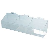 Короб из оргстекла тройной на Торговая панель OL-677/3-TP