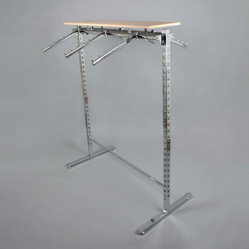 Вешало стойка напольная с полкой и кронштейнами STBS9 Вешало стойка напольная с полкой и кронштейнами STBS9