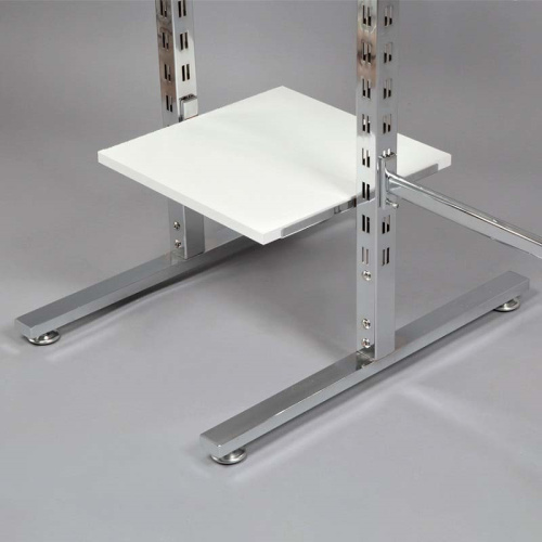 Вешало стойка с полками ДСП, сборное STBS16 фото 3