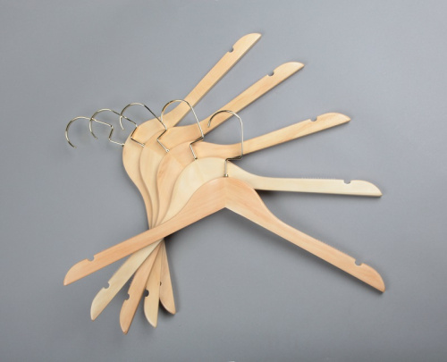 Вешалка - плечики деревянная C31/1(светл/зол) фото 3