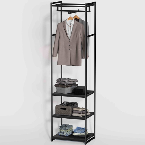 Стеллаж для магазина с черной полкой A2260-18(ч/ч)