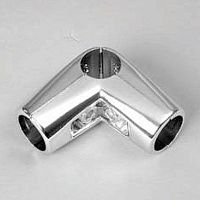 Зажим угловой для труб в 4-х направлениях, хром UNO-04