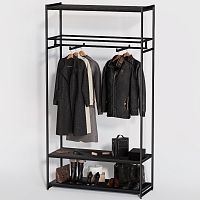 Стеллаж для магазина с черной полкой A22120-08(ч/ч)