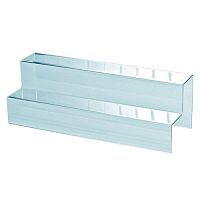 Подставка пластиковая двухуровневая, настольная, 500х160мм OL-630.1