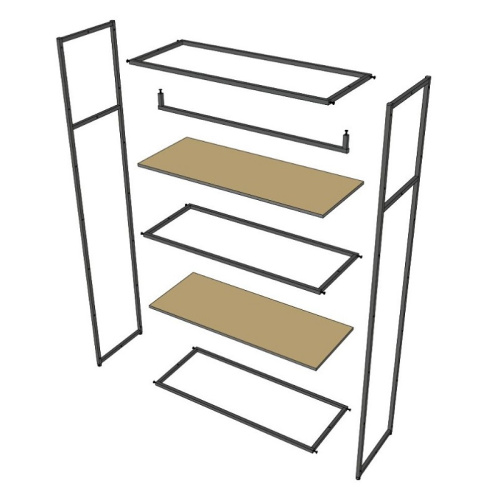 Стеллаж для магазина с полкой цвета дуб сонома A22120-09(ч/дс) фото 7 Стеллаж для магазина с полкой цвета дуб сонома A22120-09(ч/дс) фото 7