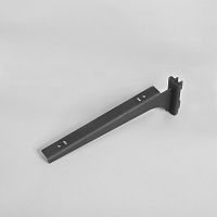 Полкодержатель с двойным зацепом правый Длина: 250 мм Цвет: черный муар