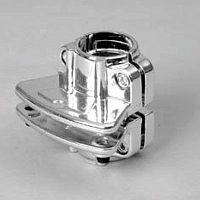 Зажим для полки ДСП односторонний, хром JOK-80