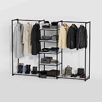 Стеллаж для магазина с белой полкой K1703(ч/б)