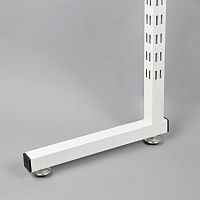 Стойка перфорированная, опора односторонняя приварная TPQ1-1800/TPQ7(бел)