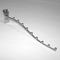 Крючок 340 мм, 9 шариков, хром 220136