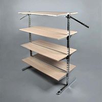 Стойка с полками ДСП и кронштейнами, сборная STBS6