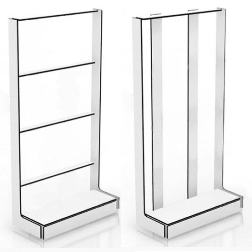 Каркас стойки для торговой панели 2416х1232х400 белый цвет, белая кромка КС-201(бел/бел кр) Каркас стойки для торговой панели 2416х1232х400 белый цвет, белая кромка КС-201(бел/бел кр)