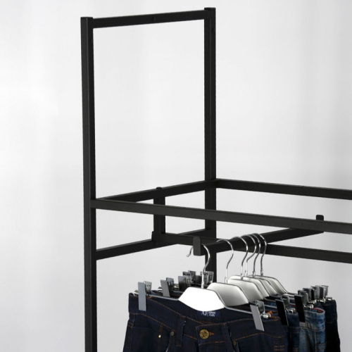 Стеллаж для магазина с черной полкой A22120-06(ч/ч) фото 4