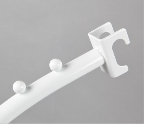 Кронштейн для овальной трубы волнообразный U8502N(бел) фото 2