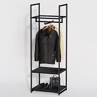 Стеллаж для магазина с черной полкой A1760-08(ч/ч)