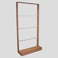 Торговый стенд 2416х1220х430мм КС-201(бук)