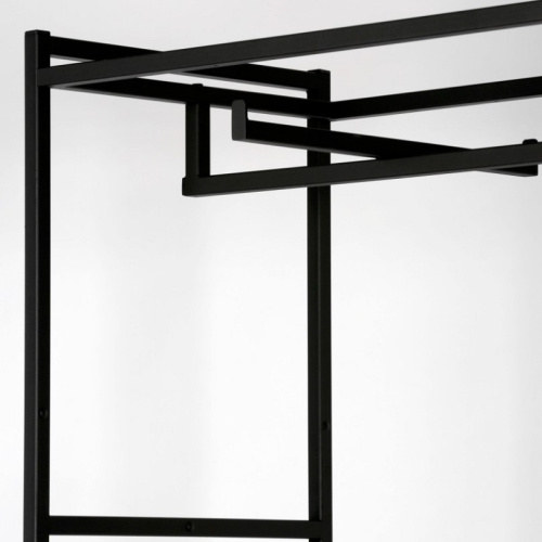 Стеллаж для магазина с белой полкой A22120-03(ч/б) фото 4 Стеллаж для магазина с белой полкой A22120-03(ч/б) фото 4