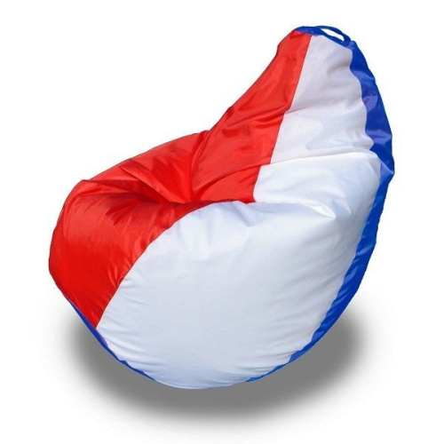 Кресло - мешок Груша оксфорд Сине-бело-красное