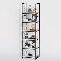 Стеллаж для магазина с белой полкой A2260-20(ч/б)