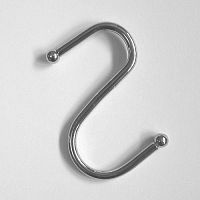 Крючок для решетки хромированный, s-образный 220007
