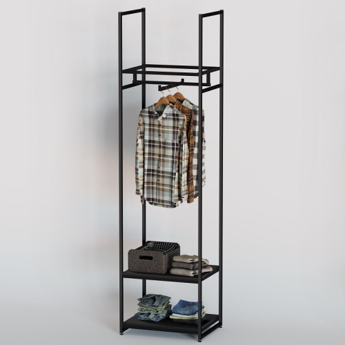 Стеллаж для магазина с черной полкой A2260-06(ч/ч) Стеллаж для магазина с черной полкой A2260-06(ч/ч)