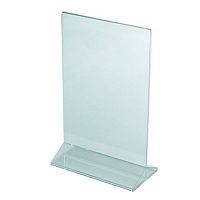 Подставка пластиковая менюхолдер вертикальный с основанием, настольный, 210х325мм OL-105/A4